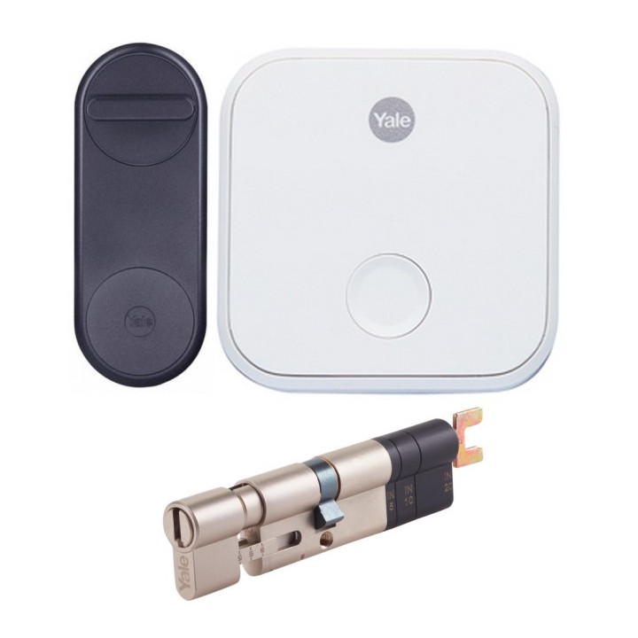 Yale Linus® Smart Lock (черный) + перемычка + вставка