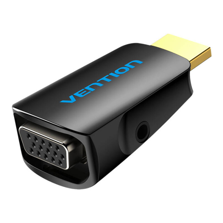 Адаптер HDMI-VGA Vention AIDB0 с аудиопортом 3,5 мм
