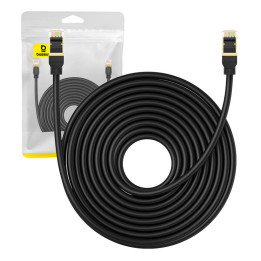 Tīkla kabelis Cat.8 Baseus Ethernet RJ45, 40Gbps, 10m (melns)