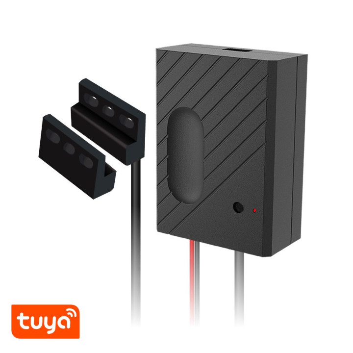 TuyaSmart garāžas durvju atvērējs — garāžas durvju/vārtu atvērēja viedā vadība ar statusa sensoru, Tuya/SmartLife, Wi-Fi