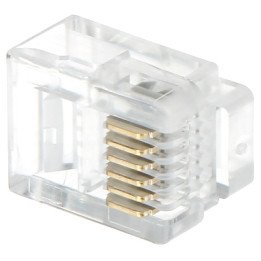 RJ12*P100 Телефонный штекер RJ12 6P6C