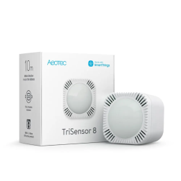 Aeotec TriSensor 8 — trīs in-1 sensors (temperatūra + kustība + gaismas intensitāte), Z-Wave 800 sērija (ZWA045-C)