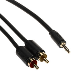UNITEK C19027BK01 2x RCA на 3.5mm аудиокабель 25 м