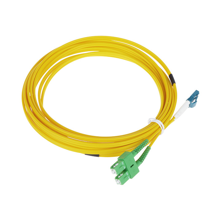 VIENREŽĪMA PATCHCORD PC-2SC-APC/2LC-5 5 m ULTIMODE