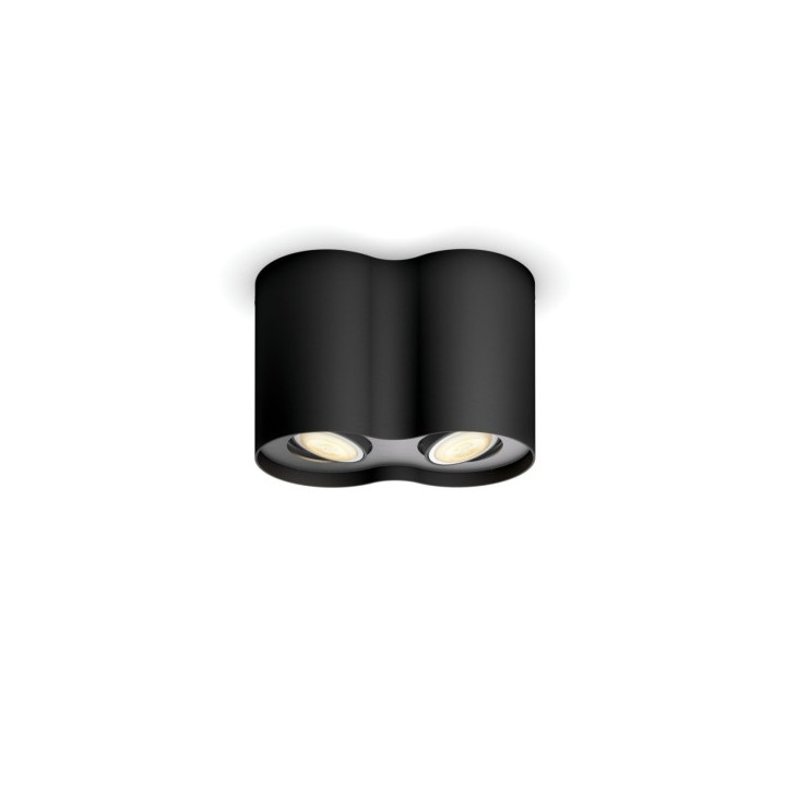 Philips Hue Pillar melns 2x5W 230V