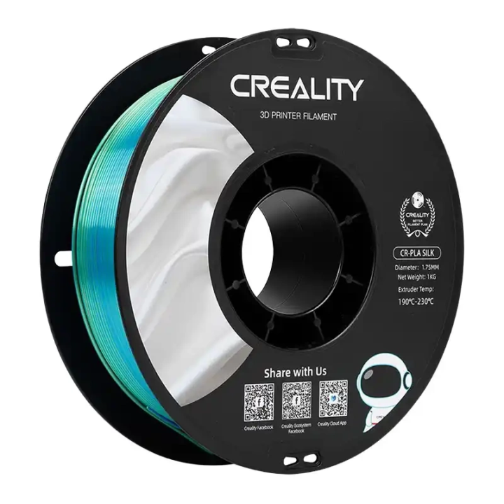 CR-Silk PLA Filament Creality (zili zaļš)