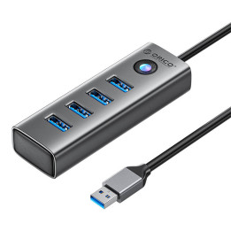 Orico PDD4U USB uz 4x USB 3.0 centrmezgla adapteris (pelēks)