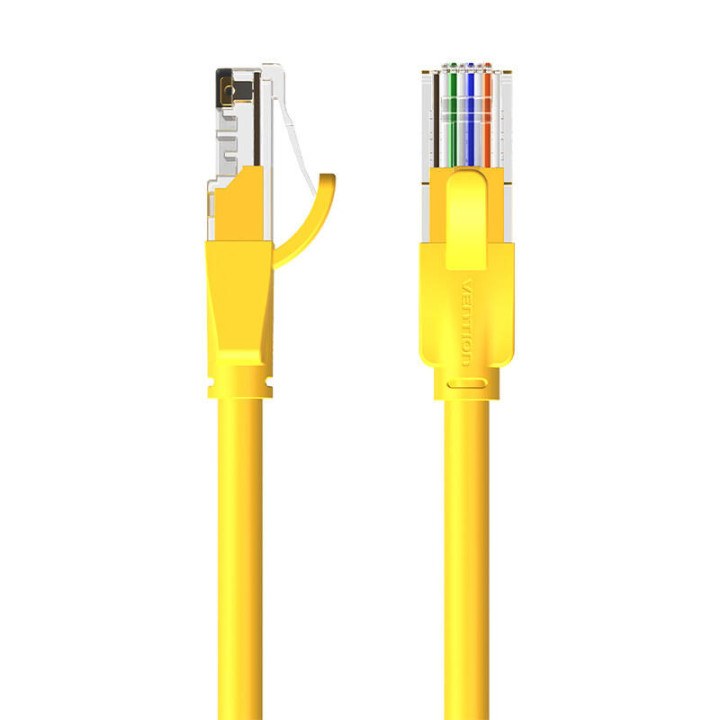 Tīkla kabelis UTP CAT6 Vention IBEYF RJ45 Ethernet 1000Mbps 1m Dzeltens