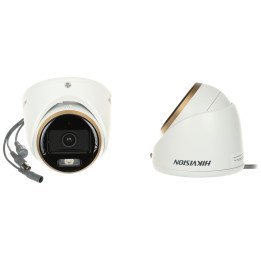 Hikvision DS-2CE70DF3T-LMFS(2.8MM) Smart Hybrid Light ColorVu Analog CCTV Camera 1080p