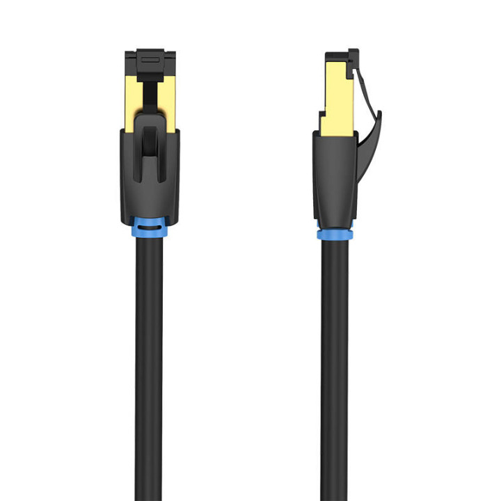 Сетевой кабель CAT8 SFTP Vention IKABJ RJ45 Ethernet 40Гбит/с 5м Черный