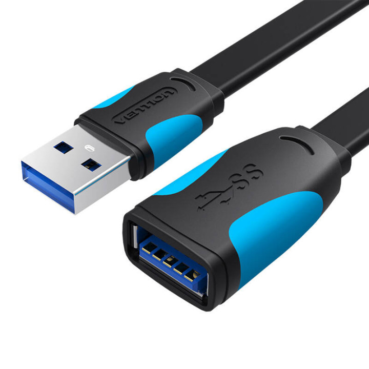 Plakans USB 3.0 paplašinātājs Vention VAS-A13-B200 2m Melns