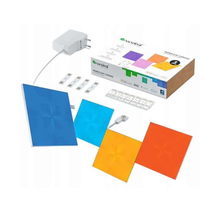 Nanoleaf Canvas Smarter Kit 4 kvadrāti