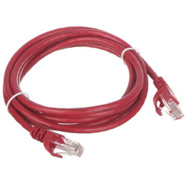 Патч-корд RJ45 1,8 м красный RJ45/1.8-RED