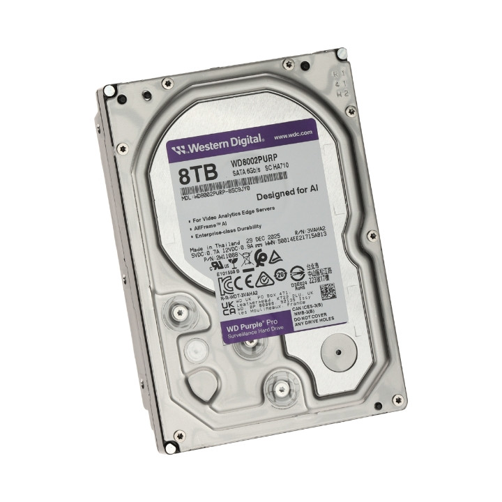 HDD DVR DVR HDD-WD8002PURP 8TB 24/7 PURPLE PRO WESTERN DIGITAL