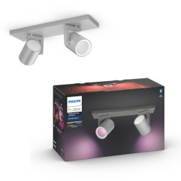 Philips Hue griestu lampa Argenta plāksnes/spirālveida alumīnija 2x5,7W