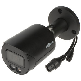 Dahua IPC-HFW2849S-S-IL-0280B-BLACK 8MP 4K PoE IP67 āra lodes tipa kamera ar divkāršu apgaismojumu un WizSense