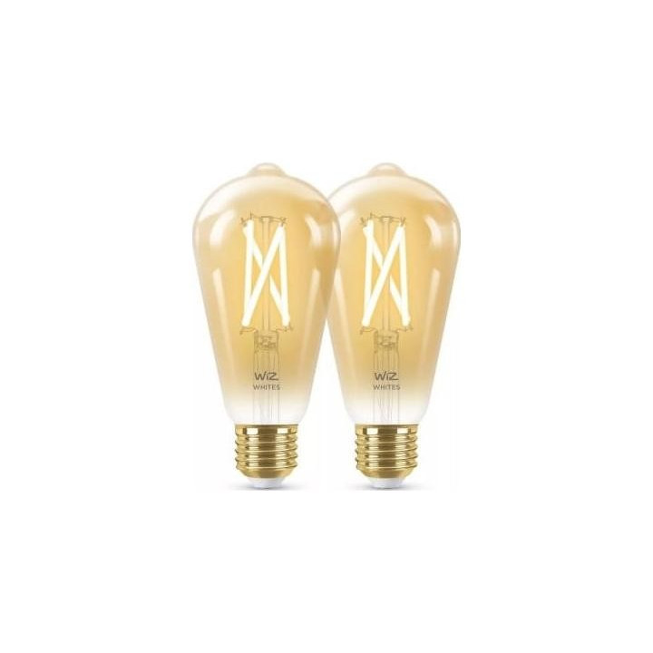 WiZ,ST64 Edison,7W,2000-5000,ST64,E27,2gab gaismas avots