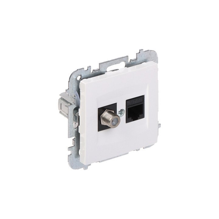 Elektro-Plast SANTRA/4190-10/EPN Balts RJ45 Ligzda