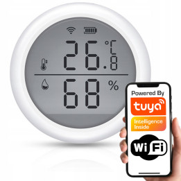 Mini WiFi temperatūras un mitruma sensors ar LCD displeju | TUYA Smart