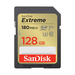 Atmiņas karte SANDISK EXTREME SDXC 128 GB 180/90 MB/s UHS-I U3 (SDSDXVA-128G-GNCIN)