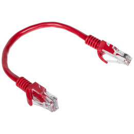 Патч-корд RJ45 0,2м красный RJ45/0.2-RED
