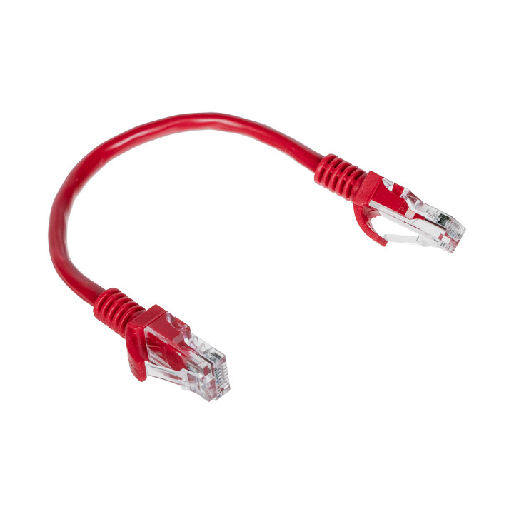 Патч-корд RJ45 0,2м красный RJ45/0.2-RED