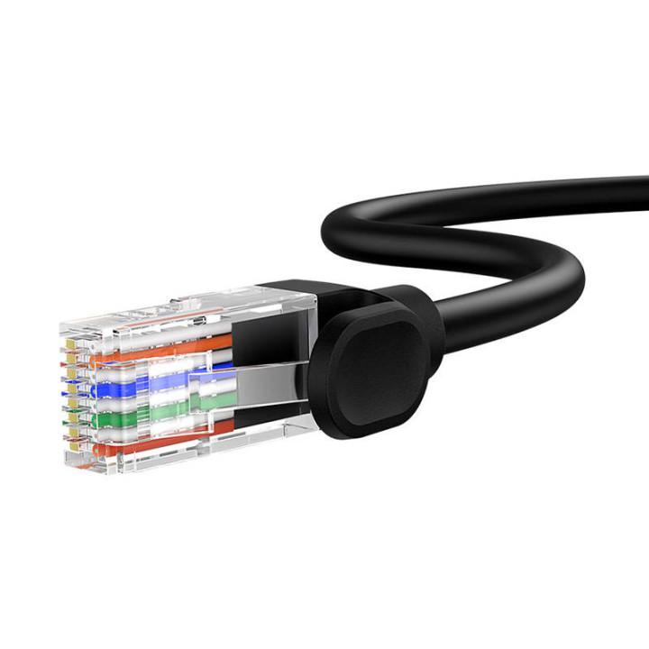 Baseus Ethernet CAT5, 3 m tīkla kabelis (melns)