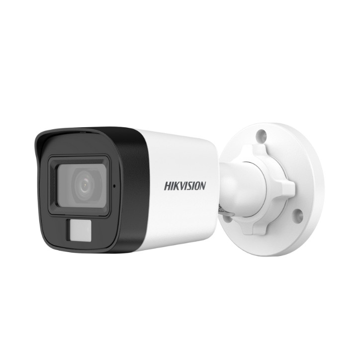 Hikvision DS-2CE16D0T-LPFS(2.8mm) 2MP viedokamera ar IP67 un iebūvētu mikrofonu, PoE