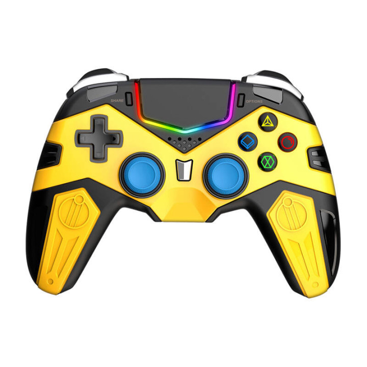 iPega PG-P4019A bezvadu kontrolieris / GamePad PS4 skārienpaliktnis (dzeltens)