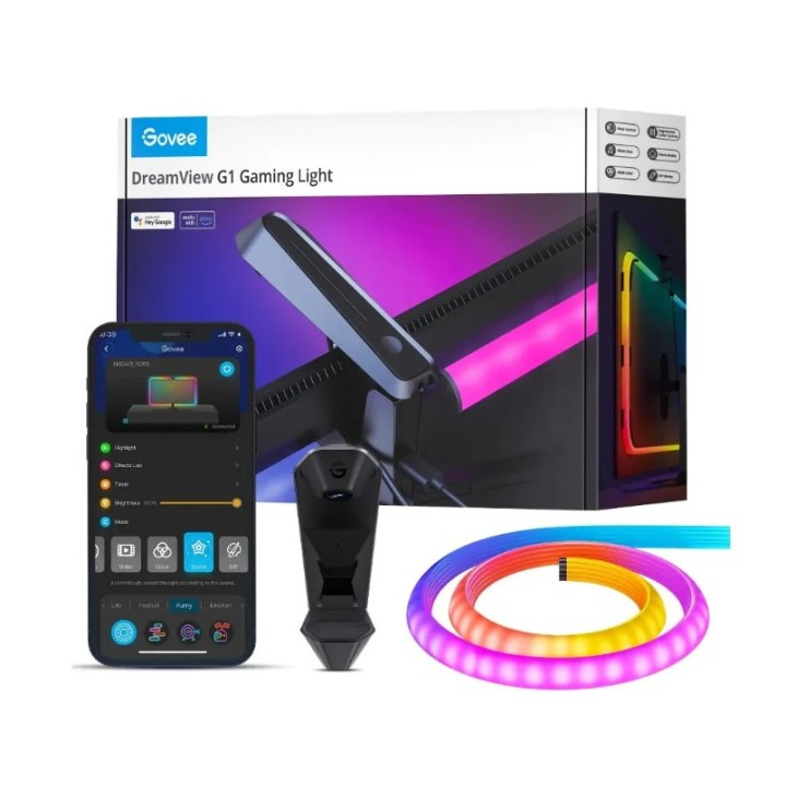 Govee H604B Dreamview G1 | LED apgaismojums | RGBIC, Wi-Fi, Alexa, Google