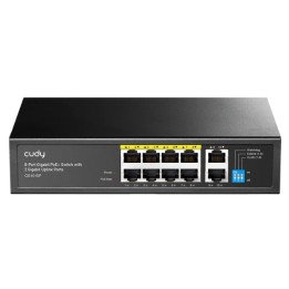 CUDY GS1010P 8 portu PoE slēdzis 10/100Mbps