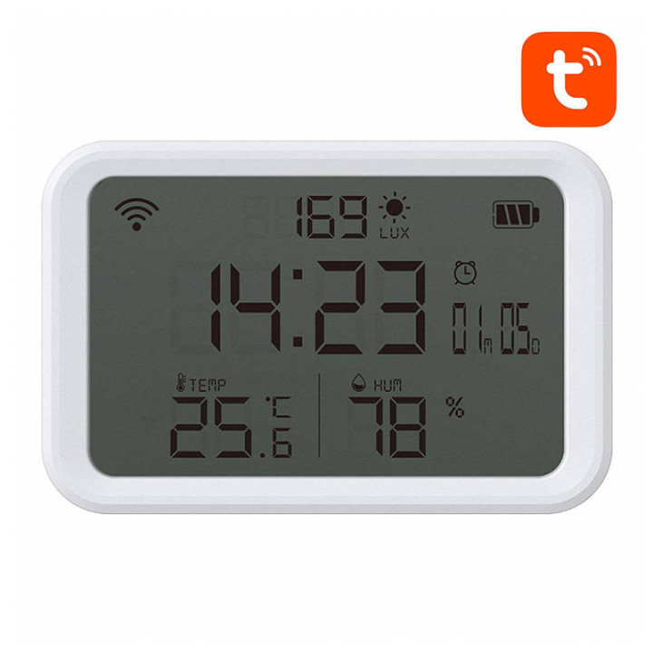 NEO NAS-CW01W viedais temperatūras un mitruma sensors, WiFi TUYA