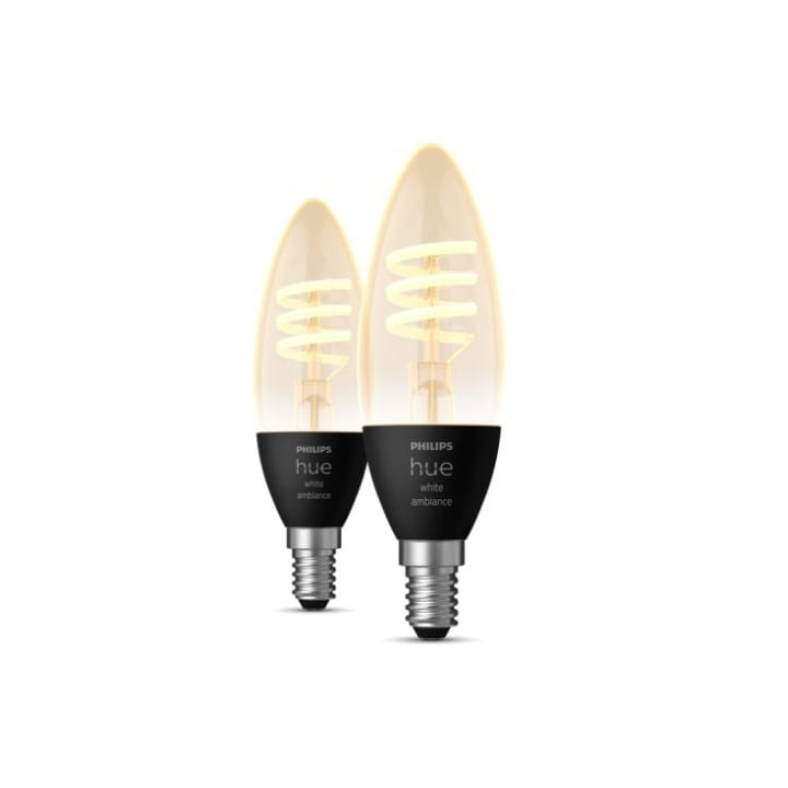 Philips Hue E14 WA 4.6W Kvēldiega svece 2 pak