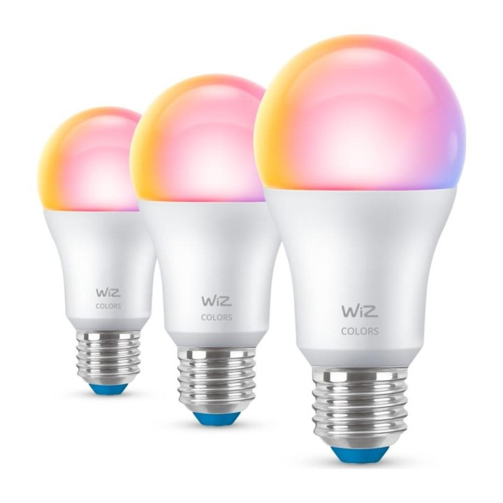 WiZ,Лампа,8,8Вт,2200-6500 (RGB),A60,E27,3 шт. источник света