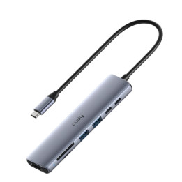 CUDY UH407 USB-C адаптер – многофункциональный