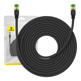 Pīts tīkla kabelis Cat.8 Baseus Ethernet RJ45, 40Gbps, 15m (melns)