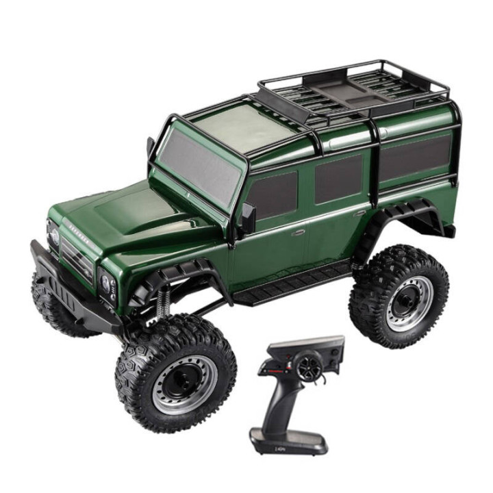 RC tālvadības automašīna 1:8 Double Eagle (zaļš) Land Rover Defender E328-003