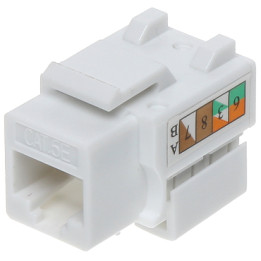 Keystone разъем RJ45 белый FX-RJ45-54*P100