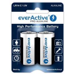 Everactive Pro Alkaline C 1.5V LR14 EN93 AM2 MN1400 Baterijas blisterī 2gab.