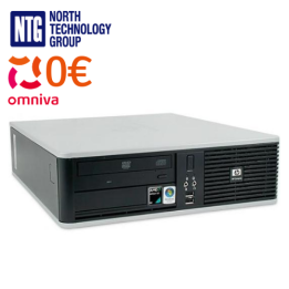 Used HP Compaq DC5850 SFF PC with AMD dual core processor, 2GB RAM, 120GB SSD, Windows 10 Home