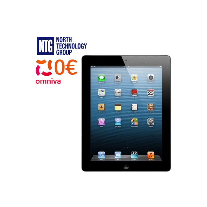 Used Apple iPad 4 with case defects 16GB WiFi + 3G black