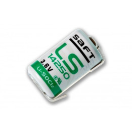 Saft LS-14250 1/2 AA 1200mAh 3.6V Li-SOCl2 Non-Rechargeable Battery LS14250CNR LS14250 U-tag, made in France