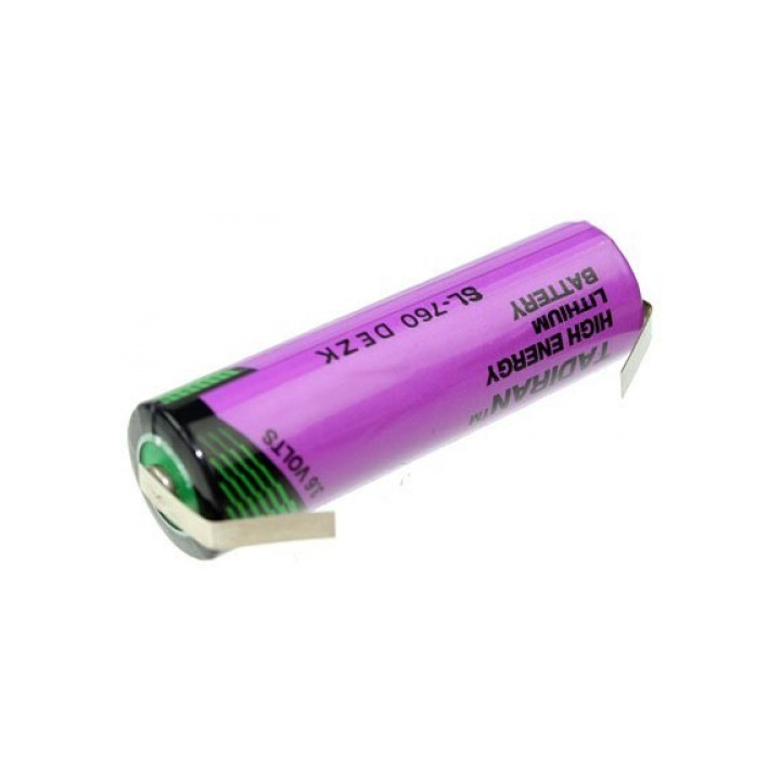 Tadiran SL-760 AA 14500 3.6V 2.2Ah 2200mAh LTC Li-SoCI2 Non-Rechargeable Lithium Battery U-Tag Slugs
