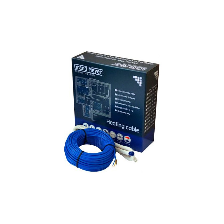 Apsildes kabelis 20W/m², 23m, 460W, 2.1A, THC20