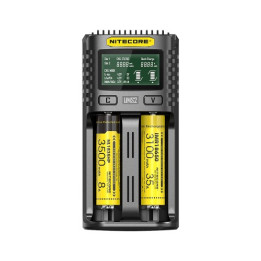 Nitecore UMS2 Universal Quick Li-Ion NiMH 2-Slot 3A Double Charger QC 2.0