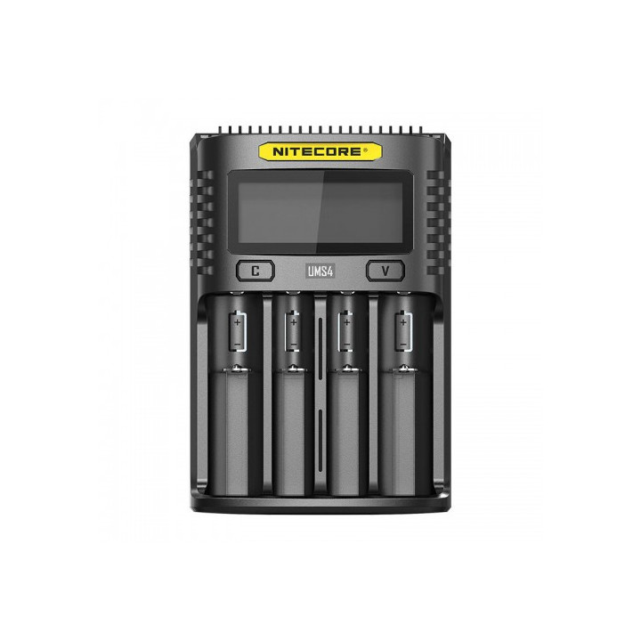 Универсальное быстрое зарядное устройство Nitecore UMS4 для литий-ионных никель-металлгидридных аккумуляторов, 4 слота, 3 А, QC 