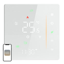 MOES WHT-006-GB-WH Wi-Fi termostats elektriskajai apkurei (balts)
