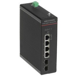 Hikvision DS-3T1506HP-SI-4P2F PoE komutators 4 porti SFP