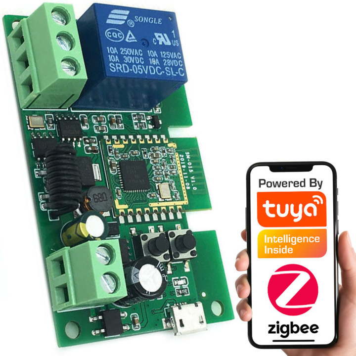 Беспотенциальный контроллер DC, совместимый со шлюзами ZigBee 3.0 — TUYA, Sonoff, eWelink