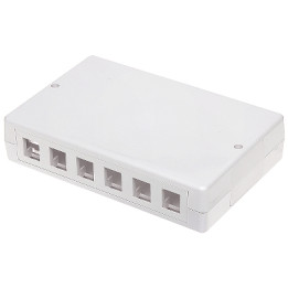 FX12-MULTI Keystone RJ45 ligzda balta